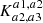 $ K_{a2,a3}^{a1,a2} $
