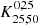 $ K_{25,50}^{0,25} $