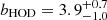 $ b_{\mathrm{HOD}} = 3.9^{+0.7}_{-1.0} $