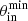 $ \theta_{\mathrm{in}}^{\mathrm{min}} $