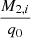 $ \frac{M_{2,i}}{q_0} $