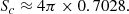 $$ \begin{aligned} S_c \approx 4 \pi \times 0.7028. \end{aligned} $$