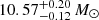 $ 10.57^{+0.20}_{-0.12}\,M_\odot $