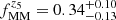 $ f_{\text{MM}}^{z_5} = 0.34^{+0.10}_{-0.13} $