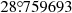 $ 28{{\overset{\circ}{.}}}759693 $