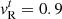 $ {\it v}^t_{\rm R}=0.9 $