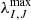 $ \lambda^{\mathrm{max}}_{I,J} $