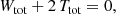 $$ \begin{aligned} W_{\text{tot}} + 2\,T_{\text{tot}}&= 0, \end{aligned} $$
