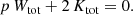 $$ \begin{aligned} p\,W_{\text{tot}} + 2\,K_{\text{tot}} = 0. \end{aligned} $$
