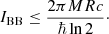 $$ \begin{aligned} I_{\rm BB} \le \frac{2 \pi M R c}{\hbar \ln 2}\cdot \end{aligned} $$