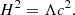 $$ \begin{aligned} H^2= \Lambda c^2. \end{aligned} $$