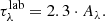 $$ \begin{aligned} \tau _{\lambda }^\mathrm{lab} = 2.3 \cdot A_{\lambda }. \end{aligned} $$