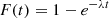 $$ \begin{aligned} F(t)=1-e^{-\lambda t} \end{aligned} $$