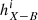 $ h_{X-B}^{i} $