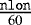 $\frac{\mathtt{nlon}}{60}$