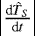 $ \left | \frac{\textrm{d}\hat{T}_S}{\textrm{d}t} \right | $
