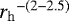 $ {r_{\mathrm{h}}}^{-(2\mathrm{-}2.5)} $