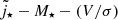 $ {\tilde j_{\star}}-M_\star-(V/\sigma) $