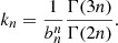 $$ \begin{aligned} k_n = \frac{1}{b_n^n}\frac{\Gamma (3n)}{\Gamma (2n)}. \end{aligned} $$