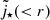 $ {\tilde j_{\star}}( < r) $