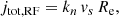 $$ \begin{aligned} j_{\rm tot, RF} = k_n \,{ v}_s\, R_{\rm e}, \end{aligned} $$