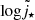 $ {{\rm\thinspace log}}{\tilde j_{\star}} $