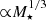 $ {\propto} M_\star^{1/3} $