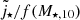 $ {\tilde j_{\star}}/f(M_{\star,10}) $
