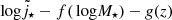 $ {{\rm\thinspace log}}{\tilde j_{\star}}-f({{\rm\thinspace log}}M_\star)-\mathit{g}(z) $