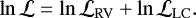\begin{equation*}\ln\mathcal{L} = \ln\mathcal{L}_{\mathrm{RV}} + \ln\mathcal{L}_{\mathrm{LC}}.\end{equation*}