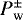 $P^{\pm}_{\textrm{w}}$