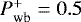 $P_{\textrm{wb}}^+=0.5$
