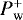 $P_{\textrm{w}}^+$