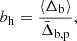 $$ \begin{aligned} b_{\rm h}=\frac{\langle \Delta _{\rm b}\rangle }{\bar{\Delta }_{\rm b, p}}, \end{aligned} $$