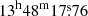 $ 13^{\mathrm{h}}48^{\mathrm{m}}17{{\overset{\text{s}}{.}}}76 $