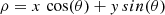 $$ \begin{aligned} \rho = x\,\cos (\theta )+y\,sin(\theta ) \end{aligned} $$