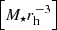 $ \left[M_\star r_\mathrm{h}^{-3}\right] $