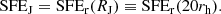 $$ \begin{aligned} \mathrm {SFE}_{\rm J} =\mathrm{SFE_r} (R_\mathrm{J} )\equiv \mathrm{SFE_r} (20r_\mathrm{h} ). \end{aligned} $$