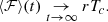 $$ \begin{aligned} \langle \mathcal{F} \rangle (t) \underset{t \rightarrow \infty }{\rightarrow } r T_c. \end{aligned} $$