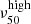 $ \nu_{50}^{\mathrm{high}} $