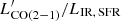 $ L^\prime_{\rm CO(2{-}1)}/L_{\rm IR,\,SFR} $