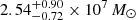 $ 2.54_{-0.72}^{+0.90}\times 10^7\,M_\odot $