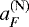 $a_F^{\rm(N)}$