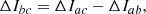$$ \begin{aligned} \Delta I_{bc}=\Delta I_{ac}-\Delta I_{ab}, \end{aligned} $$