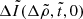 $ \Delta\tilde I(\Delta\tilde\rho,\tilde t,0) $