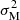 $ \sigma_{\rm M}^2 $