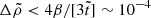 $ \Delta\tilde\rho < 4\beta/[3\tilde t]\sim 10^{-4} $