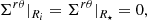 $$ \begin{aligned} \Sigma ^{r\theta }|_{R_{i}}=\Sigma ^{r\theta }|_{R_{\star }}&=0,\end{aligned} $$
