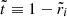 $ \tilde t\equiv 1-\tilde r_i $