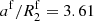$ a^{\mathrm{f}}/R^{\mathrm{f}}_{2}=3.61 $